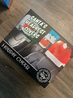 Santa head rest covers
