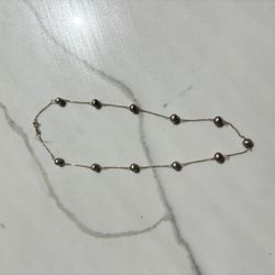 gold peral necklace 