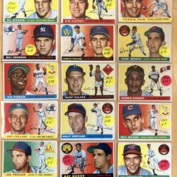 🥎 (29) 1955 TOPPS BASEBALL CARDS * (VG - EX CONDITION) *