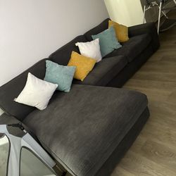 Grey L Shape Couches 