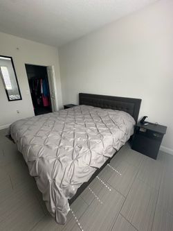 Bed frame with mattress king size