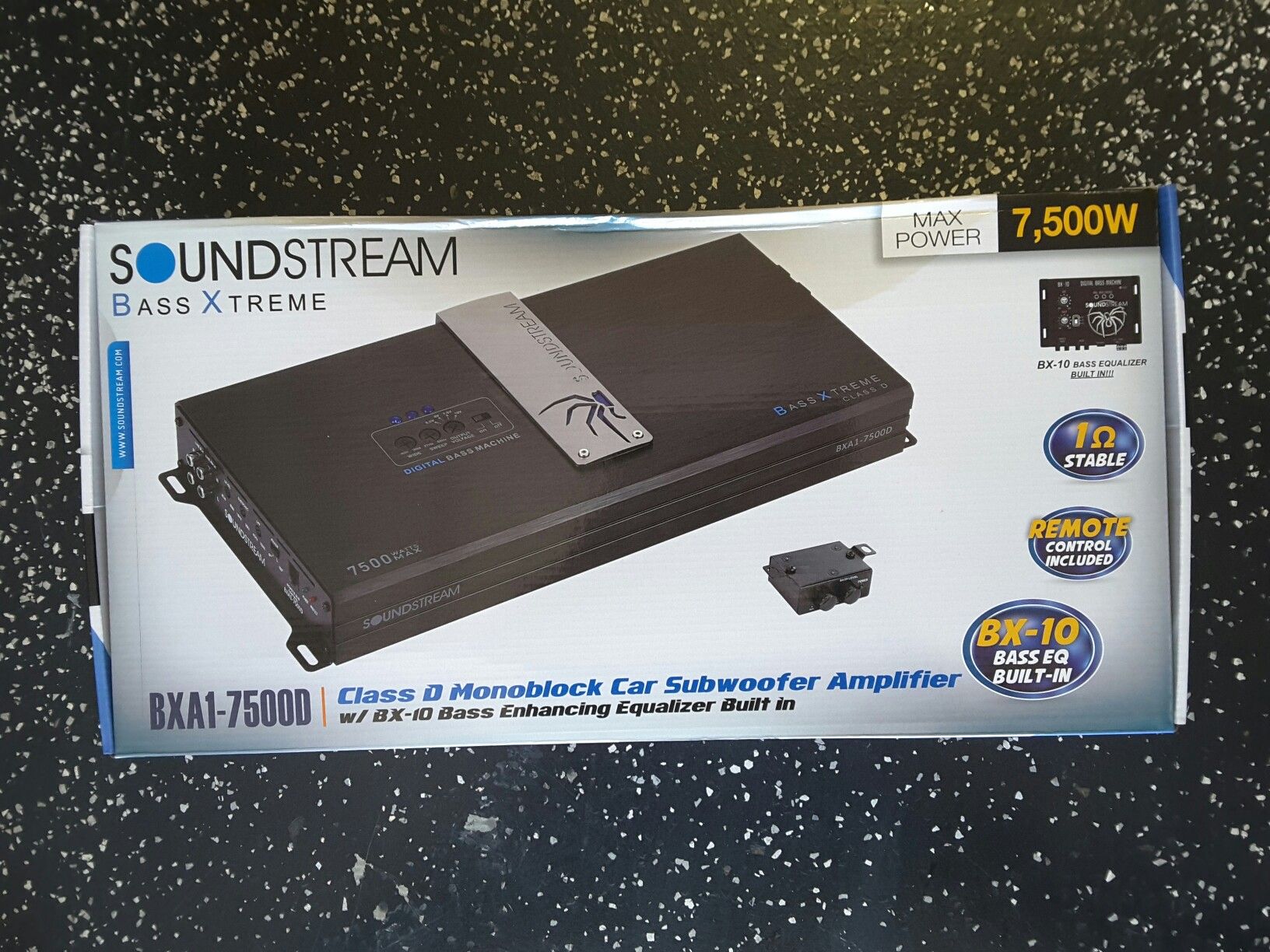 Sounstream Bass Xtreme Class D Monoblock Car Subwoofer Amplifier with Equalizer Built in 7500 watts