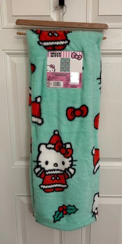 Hello Kitty Faux Fur Christmas Blanket