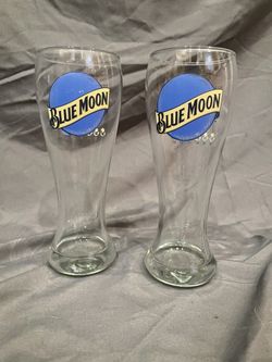 Bluemoon 16 ounce Pilsner beer glass - Set of two