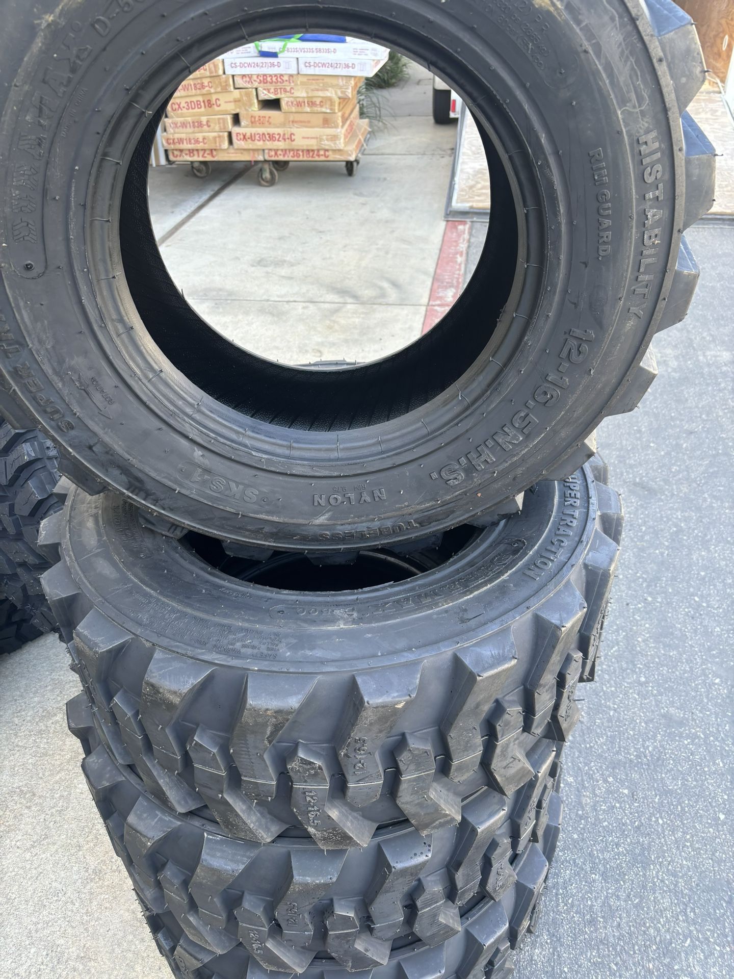 4x 12-16.5 Bobcat Tire $800