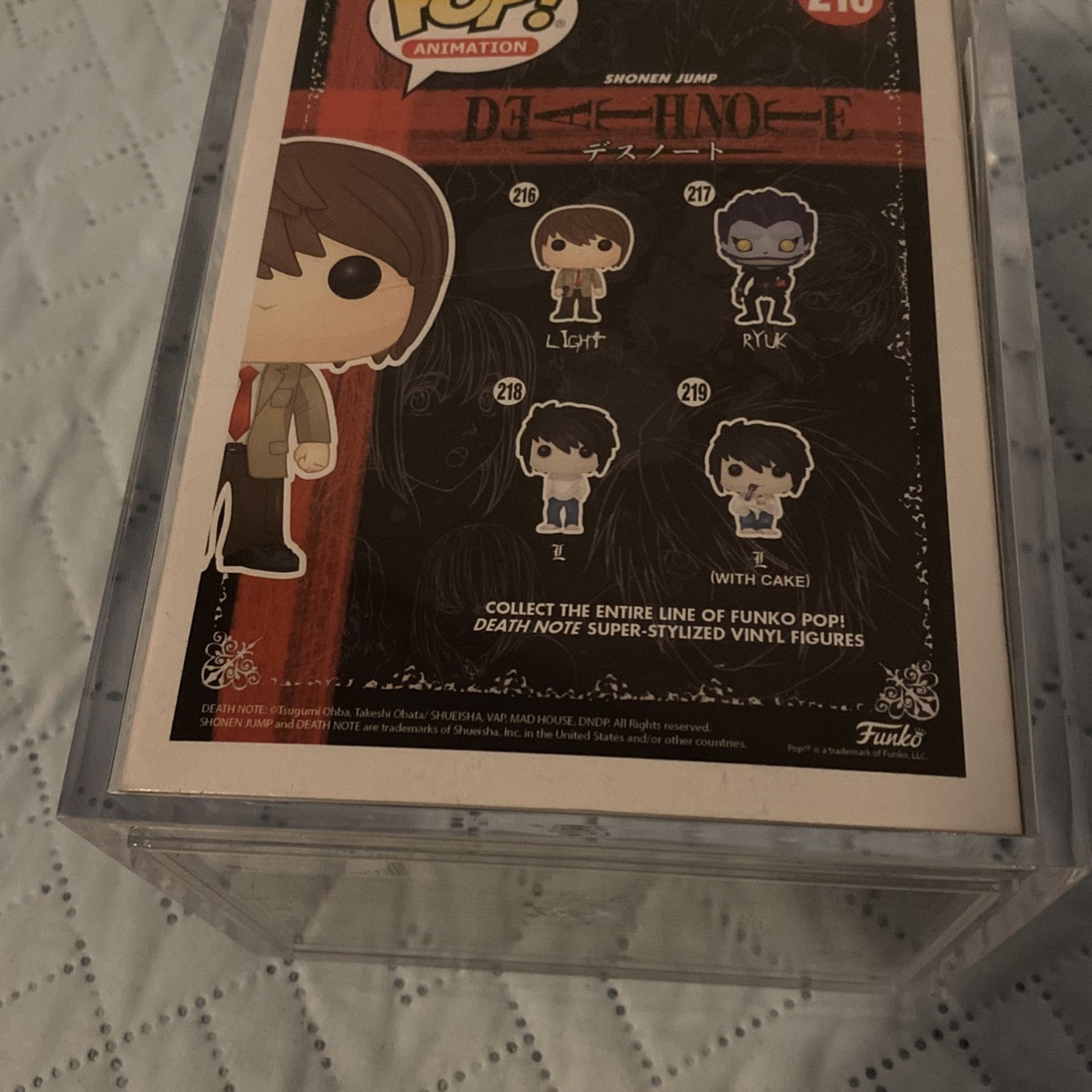 Funko Pop Death Note Light Signed With Custom Artwork