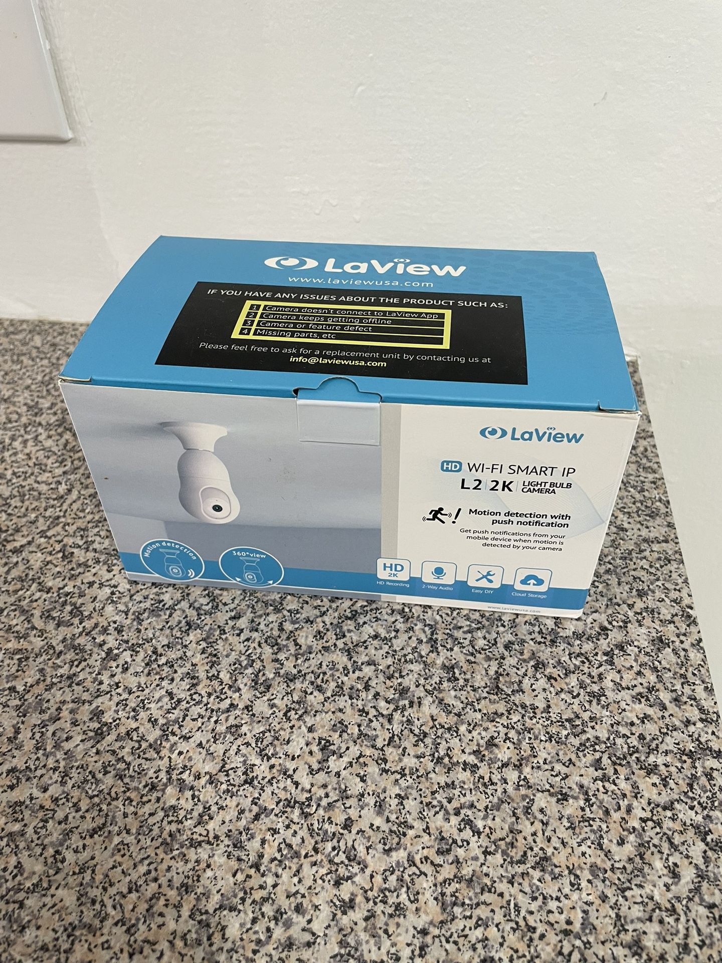 LaView L2 Light Bulb Home Security Camera