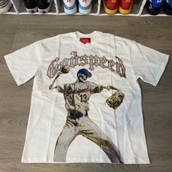 Godspeed Shirt Baseball White Size Large