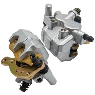 Front Left And Rear Brake Caliper With Pads For Kawasaki Bayou 300 Klf300c 1989 – 2005