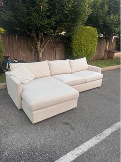 Crate and Barrel Sectional couch sofa