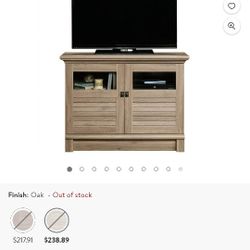 TV' stand Salt Oak Finish