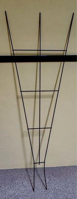 72-inch Metal Garden Fan Trellis / Black