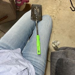 VNTG Metal Slotted Spatula Flipper Turner Green Handle 13” Japan Kitchen