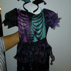 GIRLS HARLEQUIN COSTUME....SIZE 6-7