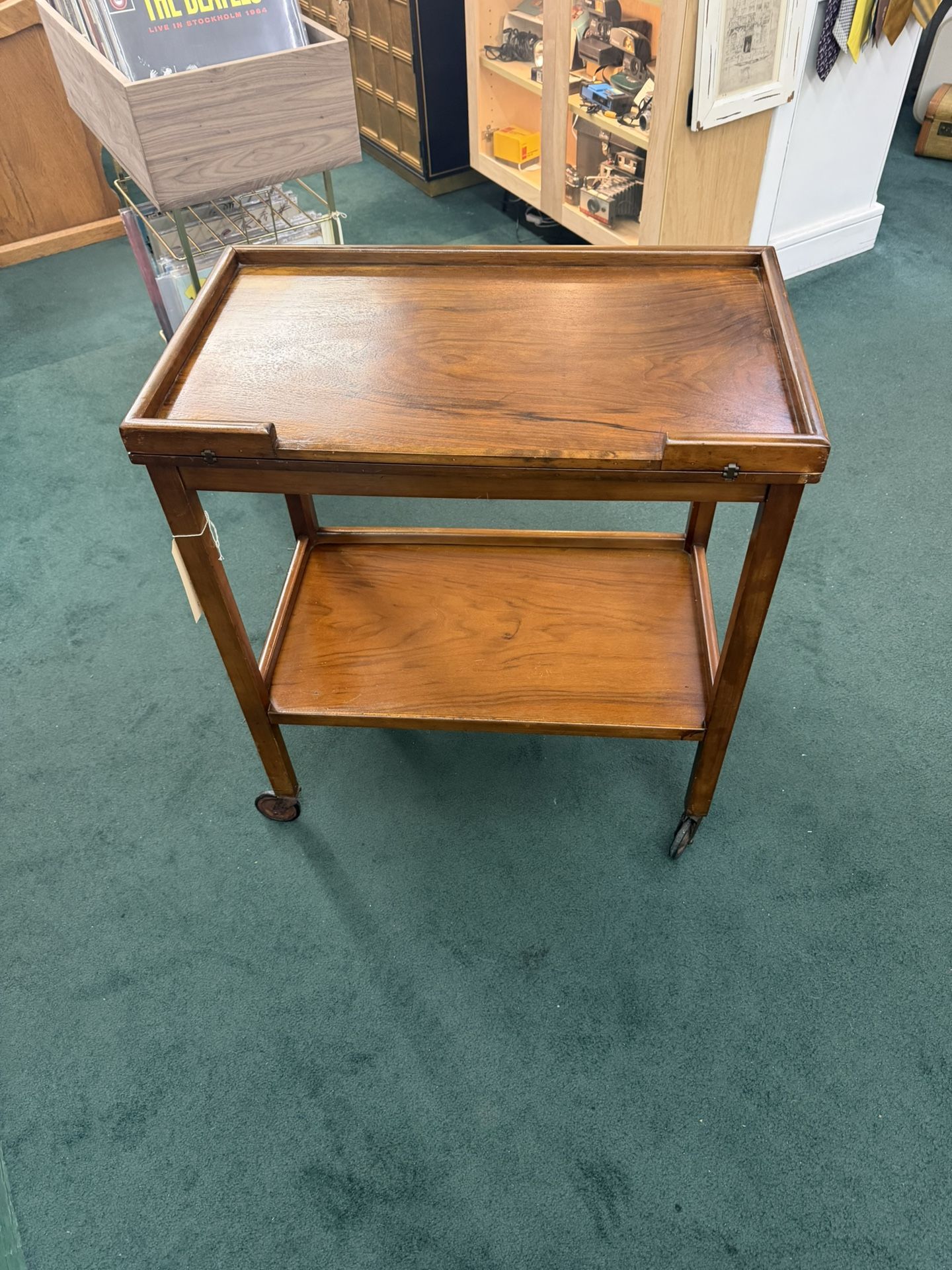 Antique Game Trolley / Bar Cart 