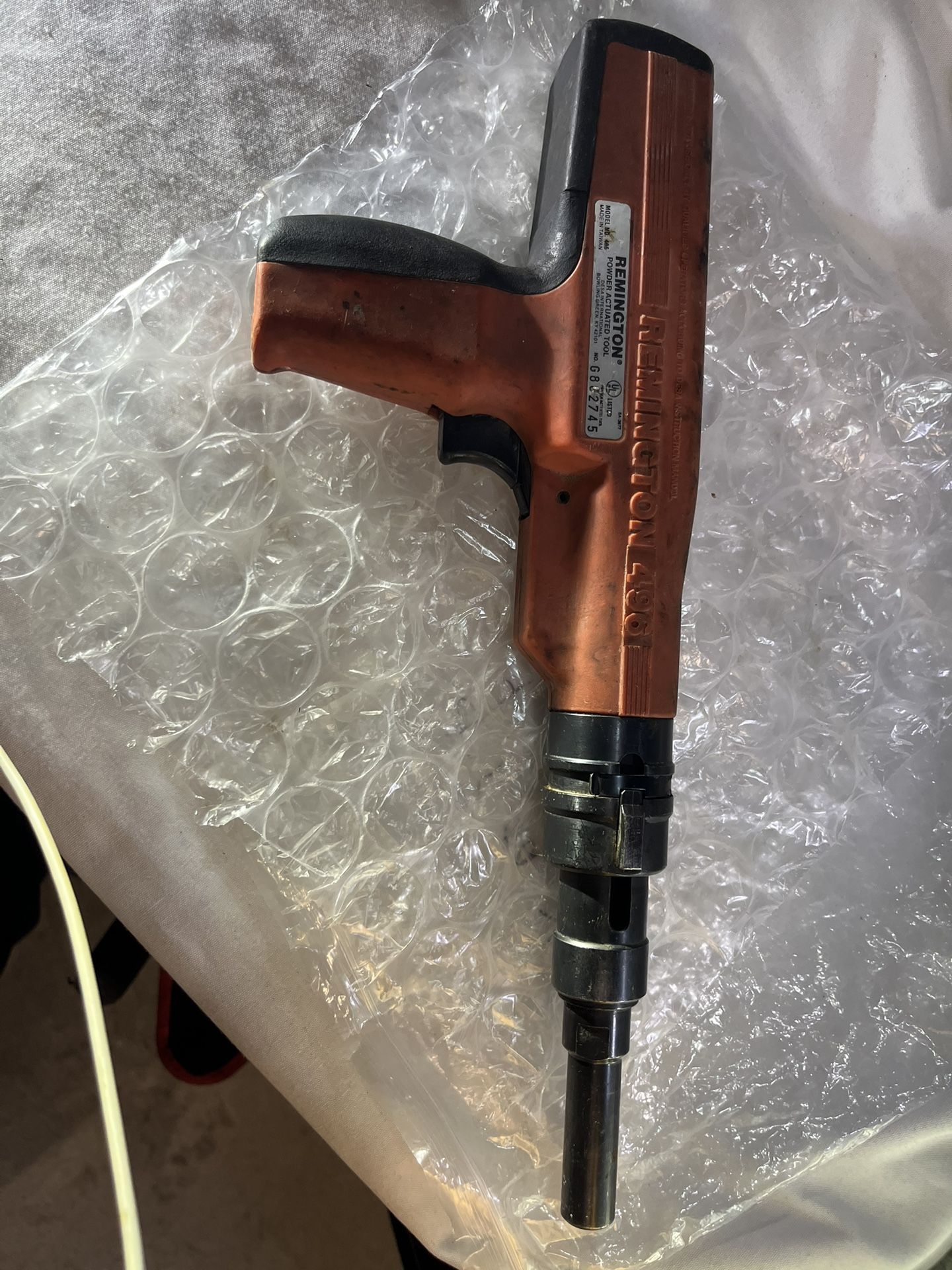 Remington 496 powder actuated tool .27 caliber
