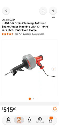 Ridgid Auger machine