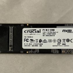 500Gb Crucial NVMe M2 Gen 3x4 SSD 