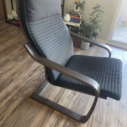IKEA - POANG Armchair With Matching Ottoman 