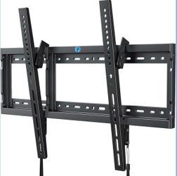 Pipishell Tilt TV Wall Mount Bracket Low Profile for Most 37-90 Inch LED LCD OLED Plasma Flat Curved TVs, Large Tilting Mount Fits 16"-24" Wood Studs