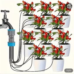 [Automatic Watering System] 10 Adjustable Sprinkler Kit, Plant Watering System | Easy To Install, Electricity-Free, Automatic Irrigation, Suitable For