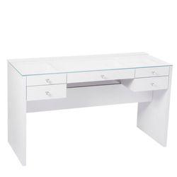 Brand New Never Used White Vanity Desk 
