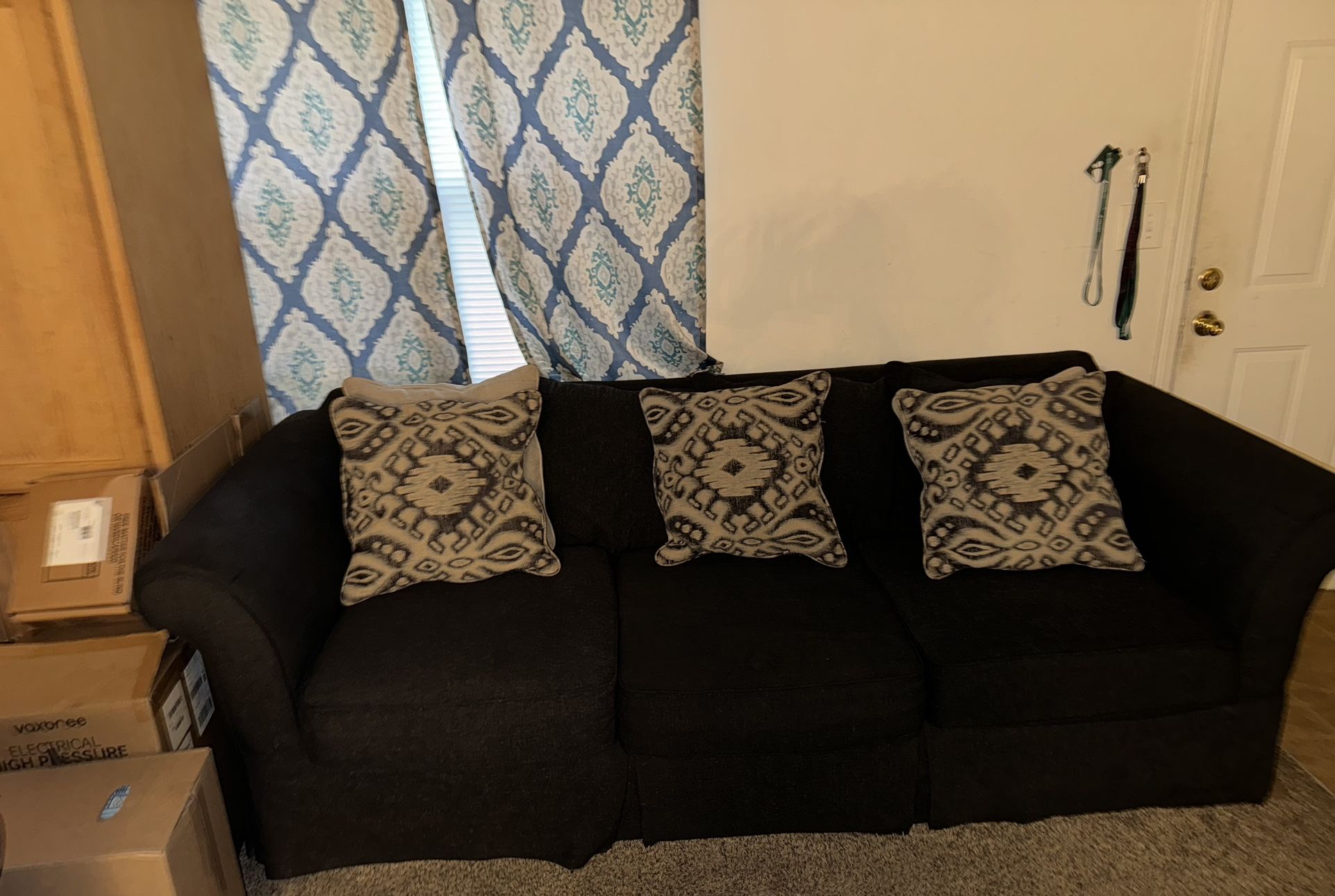 Dark Blue Couch Set
