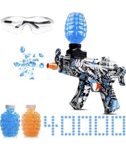 Gel Electric Ball Blaster, BIEAR Eco-Friendly Water Ball Shooting Game Outdoor Blaster Toys with 40,000 Small Balls and Goggles for Boys and Girls