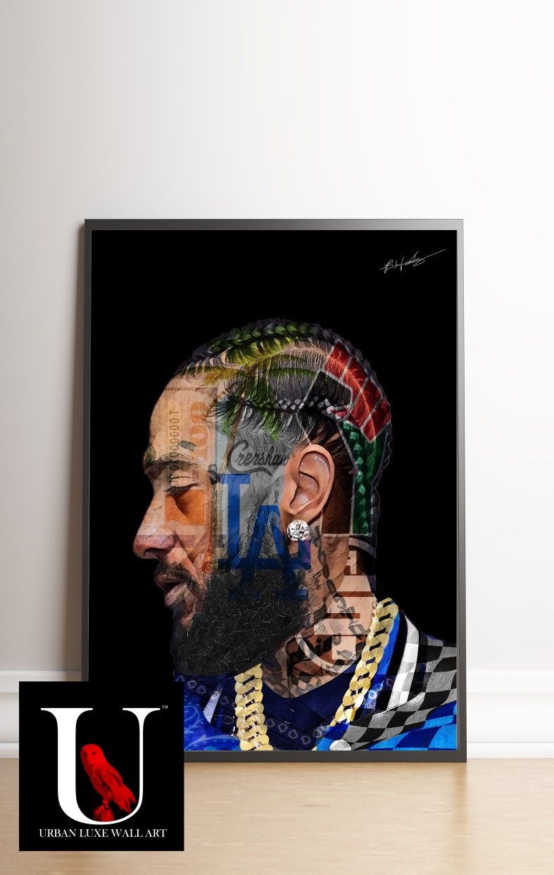 Big 24x36 Framed Art Print - Nipsey Hussle