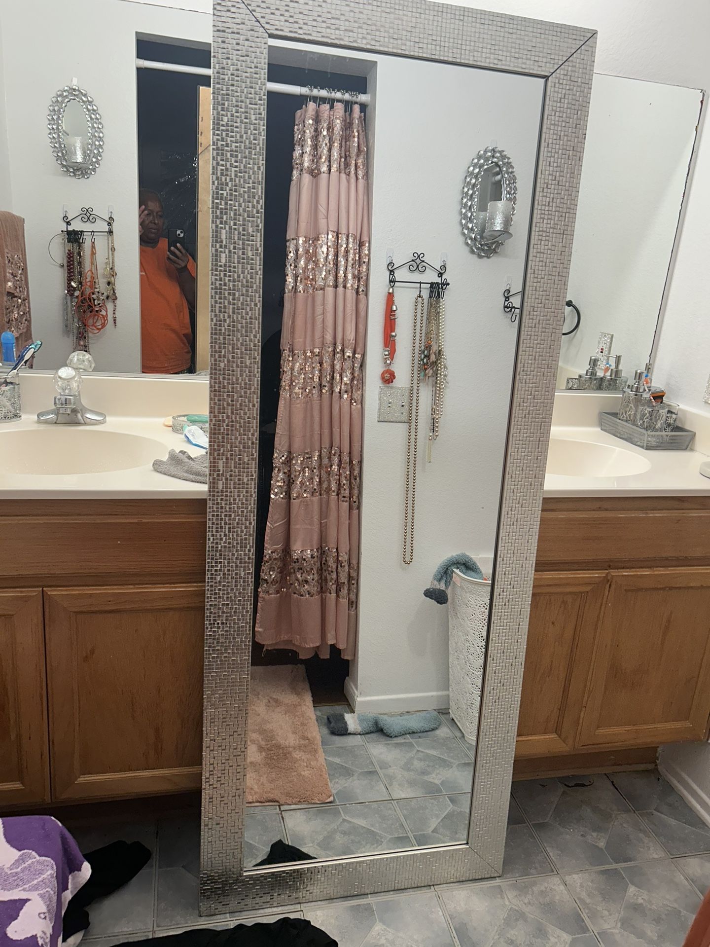 Tall Silver Mirror for Sale in Palmdale, CA OfferUp