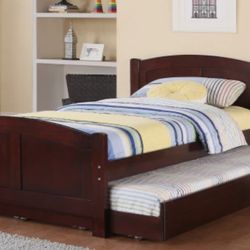 Brand New Chrome Twin Bed Frame w Trundle Bed