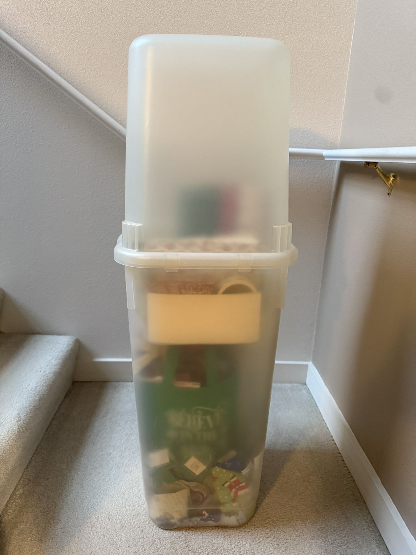 Gift Wrap Storage Container
