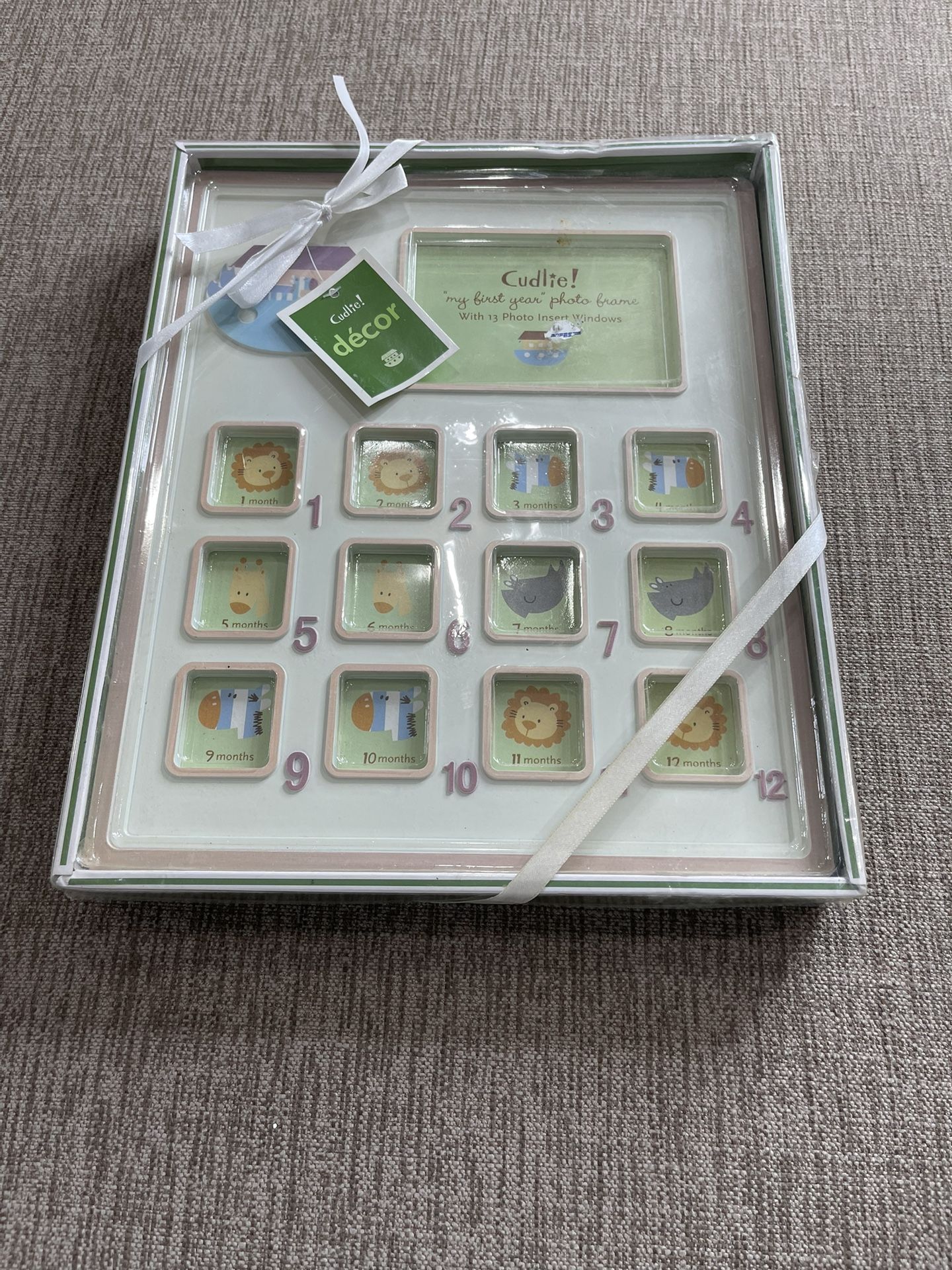 Cudie Decor First 12 Months Picture Frame