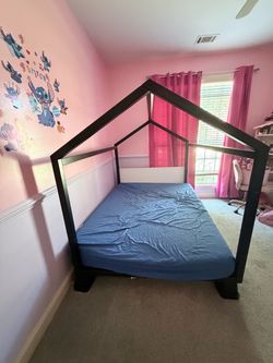 Kids House Frame Floor Bed Frame