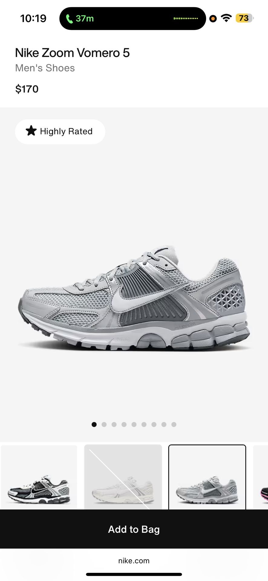 Nike Vomero 5 (SIZE 12.5) Wolf Grey/Metallic Silver/Cool Grey/White FJ4151-003