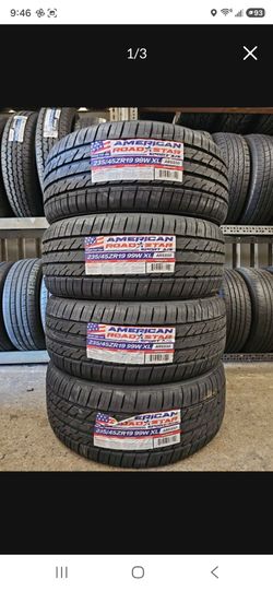 New 235-45-19" American Road-Star tires