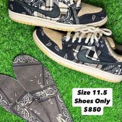 Nike SB “Travis Scott” Size 11.5M NO BOX