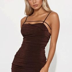  New Slinky Double Lined Midi Dress