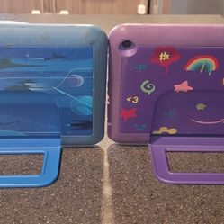 (2) Amazon Fire HD 8 Kids Pro Tablets