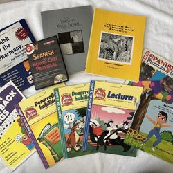 Spanish Learning Bundle (Kids + Adult + Medical + Workbooks) – 12+ Books & CDs