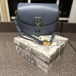 Christian Dior Bobby Bag Medium- Denim Blue 