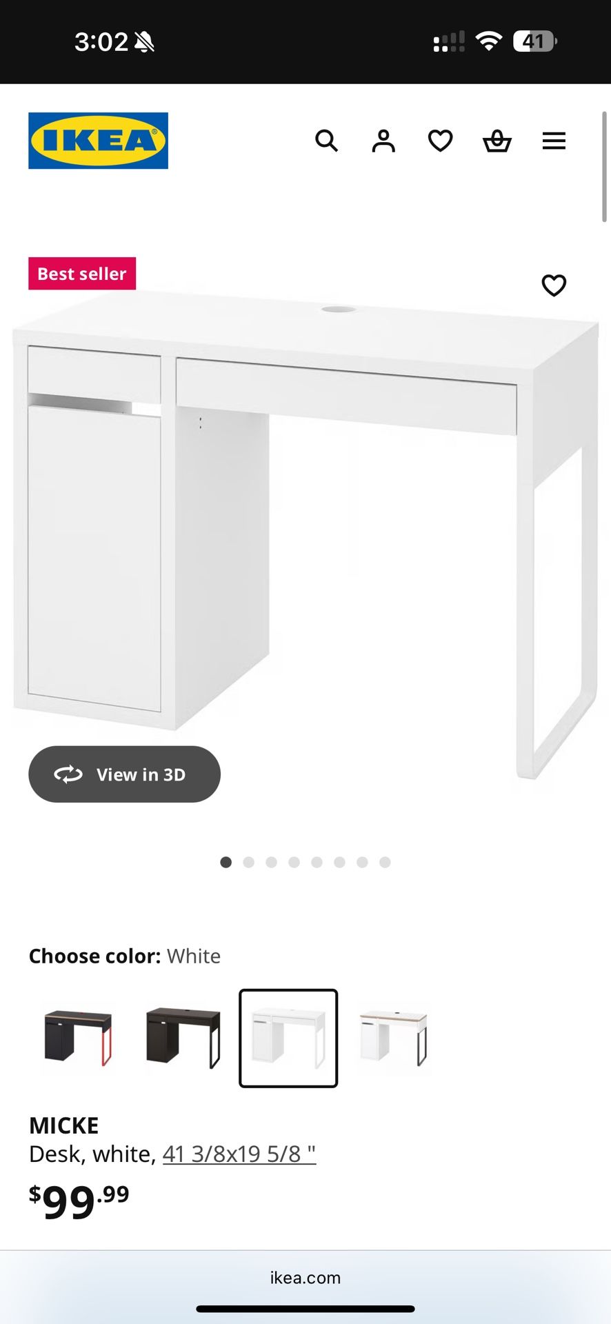 IKEA Micke Desk