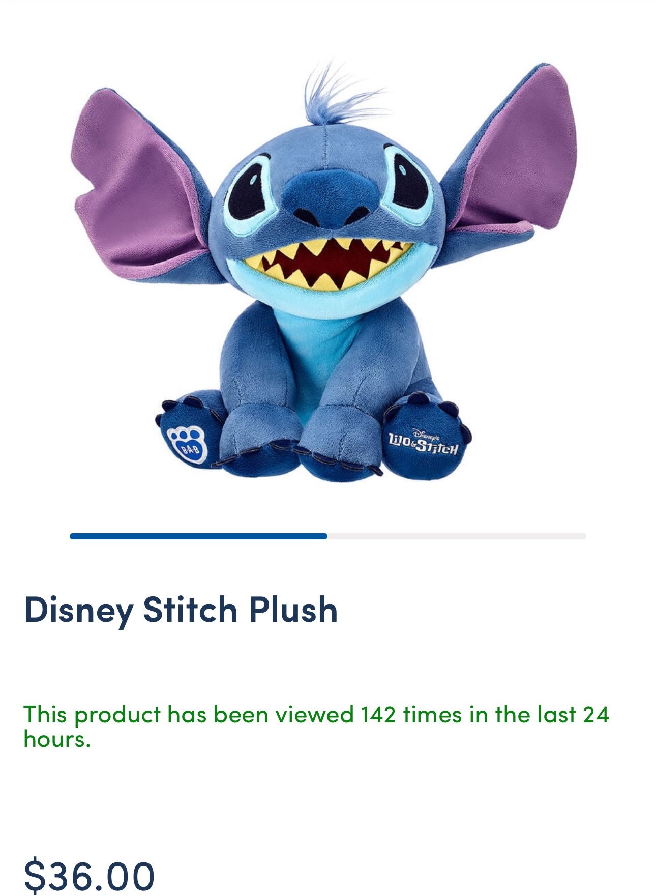 Build-A-Bear Disney Stitch Plush