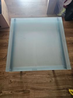 Square Glass Table 22" Height and 22" Length for $20 OBO