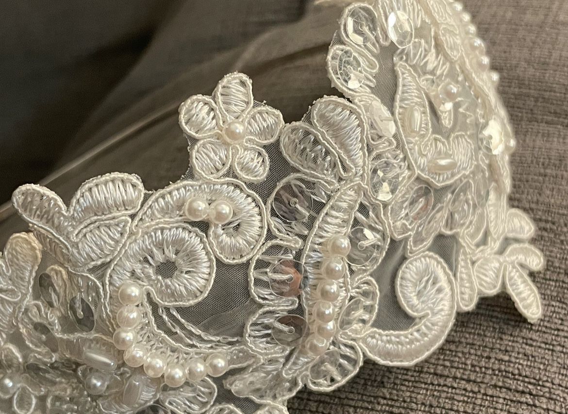 Ivory Pearl Headdress Headband Wedding