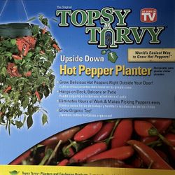 3x Topsy Turvy Hot Pepper Planter