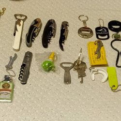 25 Bottle Openers And 9 Can Openers And 1 Capp