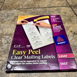 Avery Laser Printer labels - clear
