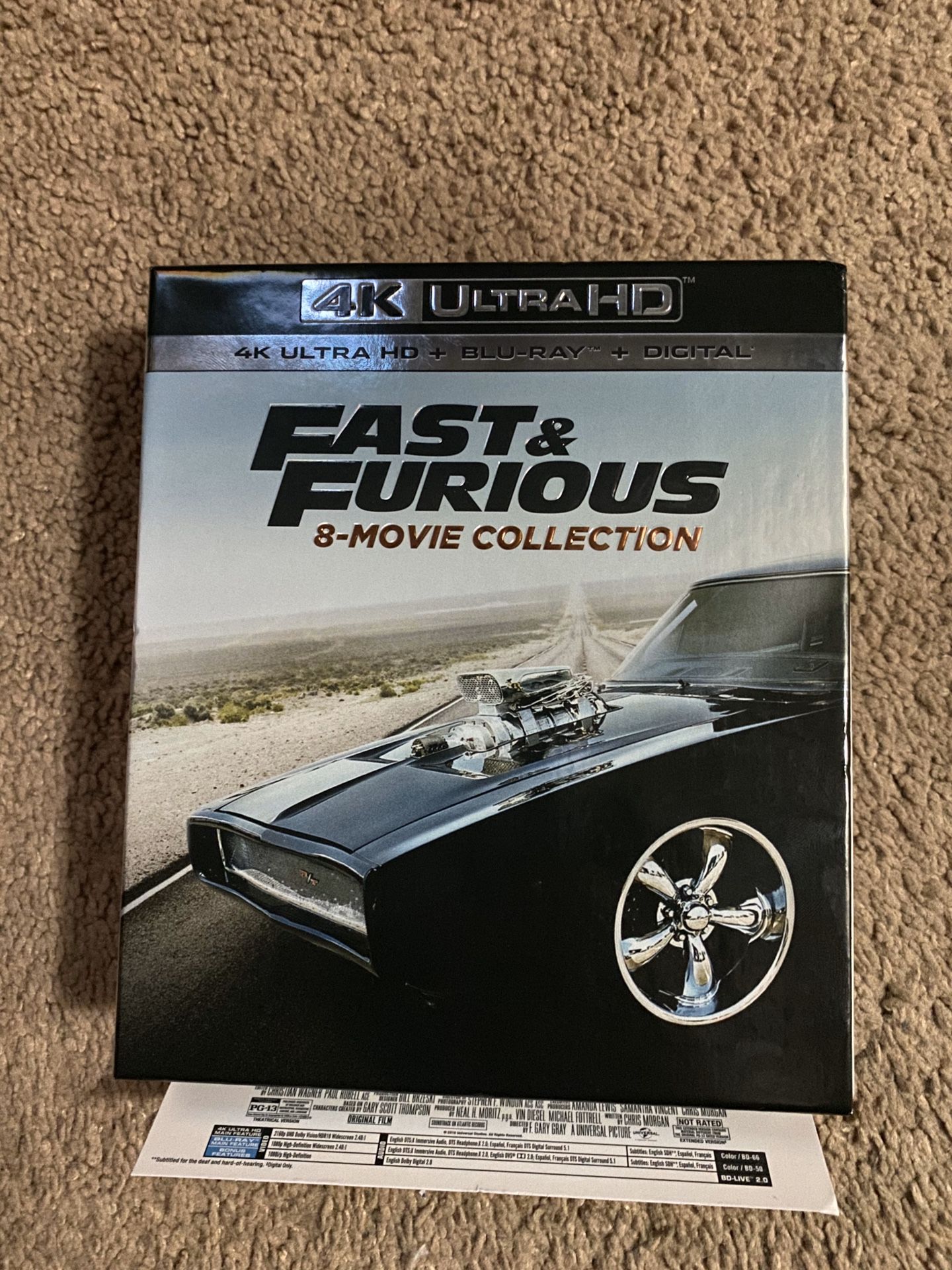 4k Fast & Furios Collection (Digital Movies)