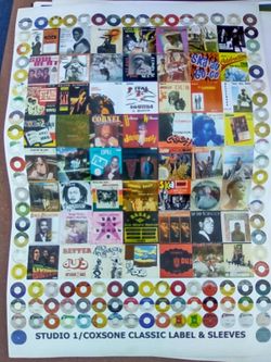 Studio 1 Reggae Vinyl Record Poster Reggae Jamaica Labels Records